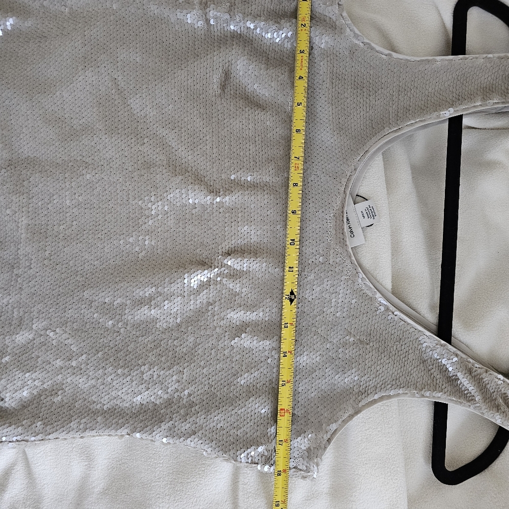 CALVIN KLEIN Sequined Tank Top - Picture 9 of 12